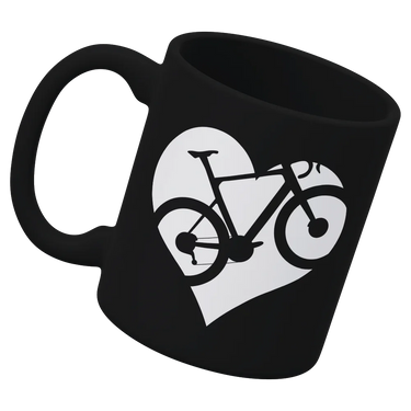 Heart Bike White Coffee Mug